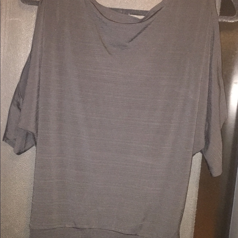 Cold shoulder black shirt